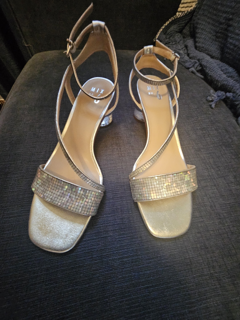 MIX No. 6 Ankle-Strap Low Heel Sandals Size 10M
